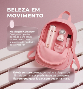 Depilador Elétrico Dual-Head 2 em 1 – Pele Lisinha com Precisão e Conforto