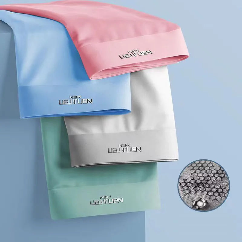 Kit Cuecas Premium - Seda Gelo (4 Uni.)